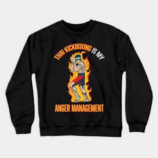 Funny Muay Thai Kickboxing MMA and Mixed Martial Arts Crewneck Sweatshirt